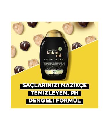 OGX Anti-Frizz Kukui Oil Sulfate-Free Hair Conditioner 385 ml - Buy Online on GoSupps.com