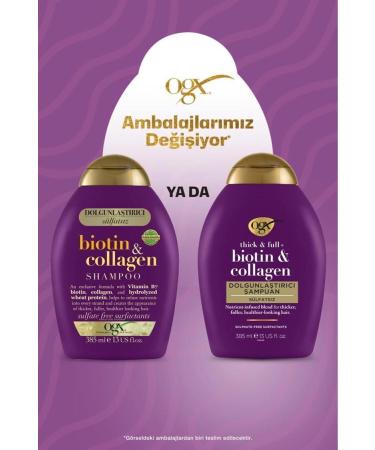 OGX Volumizing Biotin & Collagen Sulfate-Free Hair Care Cream 385 ml - Buy Online on GoSupps.com