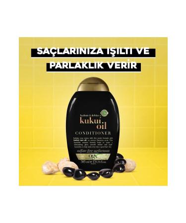OGX Anti-Frizz Kukui Oil Sulfate-Free Hair Conditioner 385 ml - Buy Online on GoSupps.com