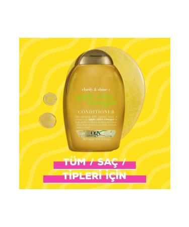OGX Glowing Apple Cider Vinegar Hair Care Conditioner 385 ml - Buy Online on GoSupps.com
