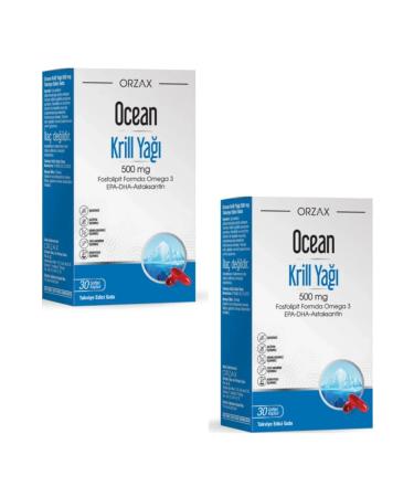 Ocean Krill Oil 500 mg 30 Softgel Capsules 2-pack