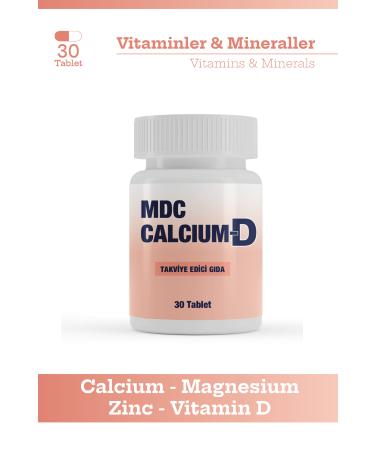 MDC Calcium D 30 Tablets (Calcium Magnesium Zinc Vitamin D) - Buy Online on GoSupps.com