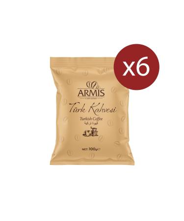 Armis Cafe Gold Turkish Coffee 100gr 6 Pieces