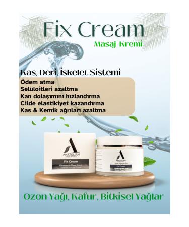 Anatolian Fix Cream- Massage and Relaxing Cream Ozone and Plant Essence Oils