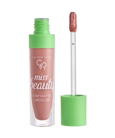 Golden Rose Miss Beauty Stay Matte Lipcolor No:02 Warm Kiss - Liquid Matte Lipstick - 8691190441784 - Buy Online on GoSupps.com