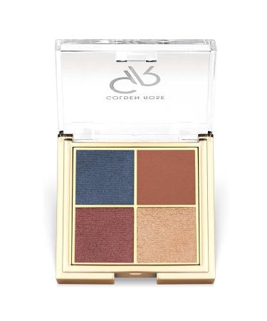 Golden Rose Quattro Eyeshadow Palette No: 03 Blue Charm - Eyeshadow Palette - 8691190516215