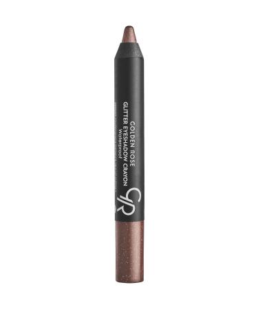 Golden Rose Glitter Eyeshadow Crayon Waterproof No: 54 Shiny Brown - Glitter Pencil Eyeshadow - 8691190815547