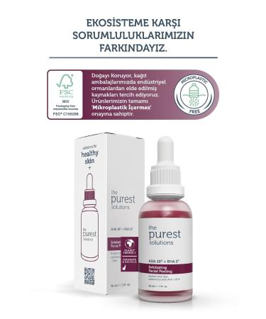 The Purest Solutions Aha & Bha Revitalizing & Skin Tone Equalizing Red Peeling Skin Serum 30 Ml (aha 10% + Bha 2%) - Buy Online on GoSupps.com