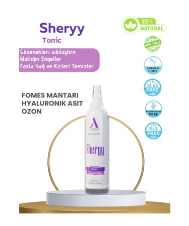 SHERYY Purifying Tonic Oil Dirt and Toxin. Fomes Mushroom Hyaluronic Acid Ozone