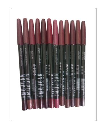 MUJGAN 12 Piece Set Pastel Color Lip Pencil - Buy Online on GoSupps.com
