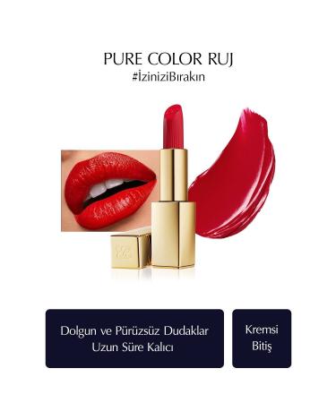 Estee Lauder Pure Color Creme Lipstick Colour: 520 Carnal Satin Finish Creamy Lipstick 3.5 Gr