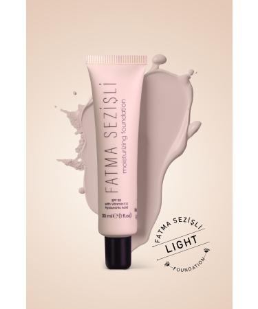 Fatma SEZ L Foundation - Light | Spf 30 | | Hyaluronic Acid & Vitamin E Moisturizing Effect - 30 ml - Buy Online on GoSupps.com