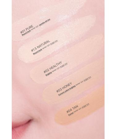 Amuse Dew Power Vegan Cushion Spf 50 Pa (KORENDY) Centella and Peptide Shiny Finish 15g #02 Healthy - Buy Online on GoSupps.com