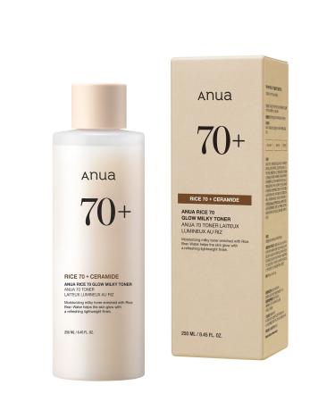 ANUA Rice 70 Glow Milky Toner (KORENDY) Anti-Stain Brightening Rice Milk Texture Toner 250ml
