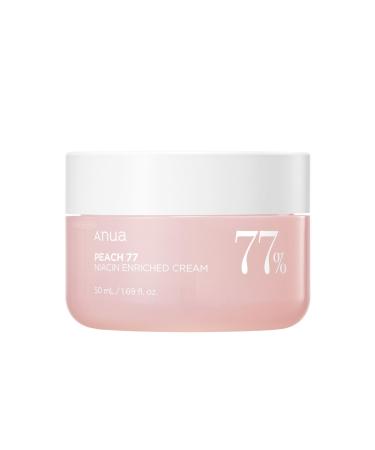 ANUA Peach 77% Niacin Enriched Cream (KORENDY) Brightening Elasticity Preserving Peach Extract Cream 50ml
