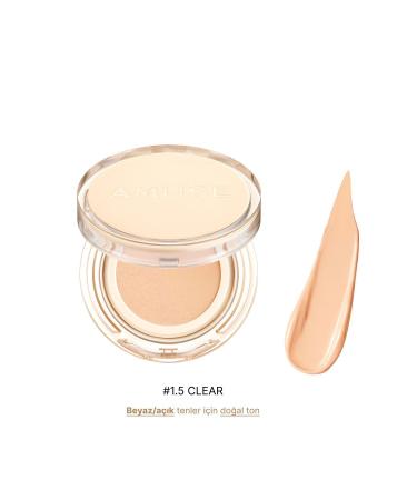 Amuse Dew Jelly Vegan Cushion Spf 38 Pa (KORENDY) Birch Water and Panthenol Concealer 15g #1.5 Clear