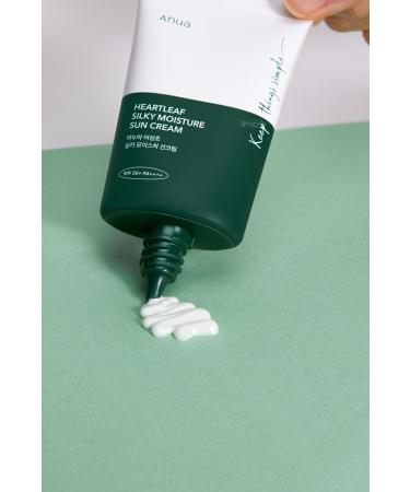 ANUA Heartleaf Silky Moisture Sun Cream (KORENDY) Skin Calming Silky Texture Sun Cream 50ml - Buy Online on GoSupps.com