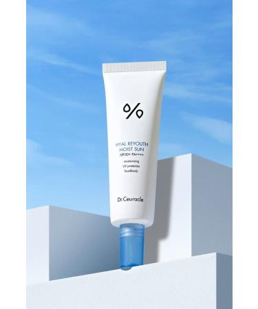 Dr.Ceuracle Hyal Reyouth Moist Sun Spf50 Pa (KORENDY) Moisturizing Water Based Chemical Filter Sun Cream 50ml - Buy Online on GoSupps.com