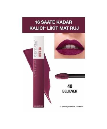 Maybelline New York MAYBELLINE SUPER STAY MATTE INK LIQUID MATTE LIPSTICK 40 - Buy Online on GoSupps.com