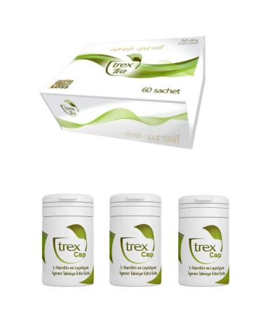 Trex Tea Mixed Herbal Tea 1 Month Detox Tea and 3 Month Trex Cap