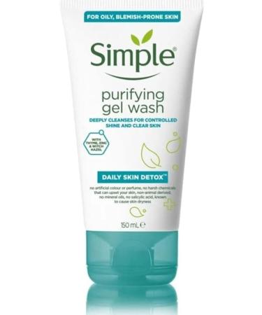 Simple Daily Skin Detox Purifying Facial Cleansing Gel 150 ml
