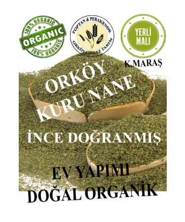 Orkoy Homemade Natural and Organic Dried Mint - Finely Ground 500 gr