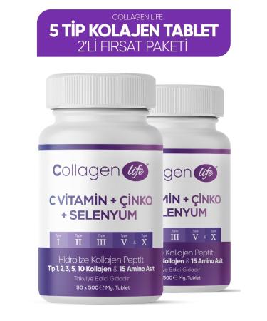 Collagen Life 5 Types Collagen Type 1 Type 2 Type 3 Type 5 Type 10 2 Li