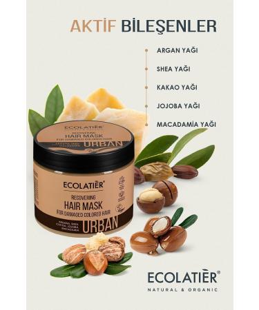 ECOLATIER Moisturizing Hair Mask Repairing Strengthening Care Mask for Damaged and Dyed Hair 380ml - Buy Online on GoSupps.com