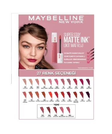 Maybelline New York Super Stay Matte Ink 90 Huntress Lipstick 5 ml - Buy Online on GoSupps.com