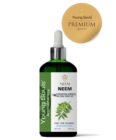 YOUNG SOULS Aromatherapy Neem Carrier Oil (Cold Pressed) Herbal Carrier Oil (Cold Pressed) 50 ml - Buy Online on GoSupps.com