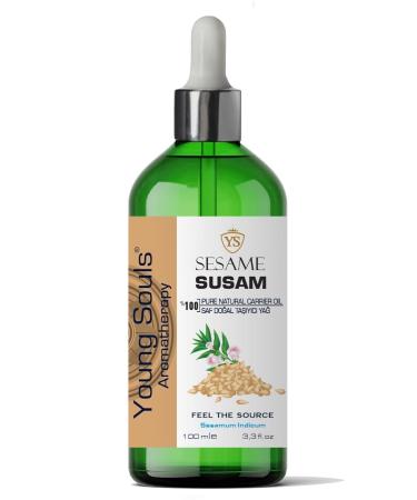 YOUNG SOULS Aromatherapy Sesame Carrier Oil (Cold Pressed) Sesame Herbal Carrier Oil (Cold Pressed) 100 ml - Buy Online on GoSupps.com