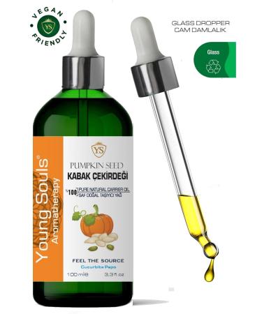 YOUNG SOULS Pumpkin Seed Carrier Oil ( Cold Pressed ) 100 Ml - Buy Online on GoSupps.com