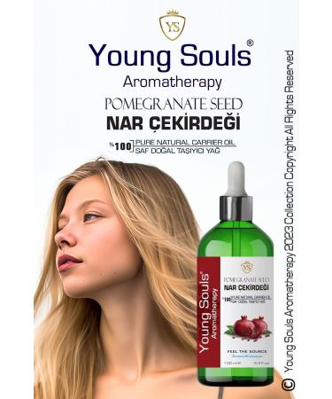 YOUNG SOULS Pomegranate Seed Carrier Oil ( Cold Pressed ) Pomegranate Seed Carrier Oil ( Cold Pressed ) 100 ml - Buy Online on GoSupps.com