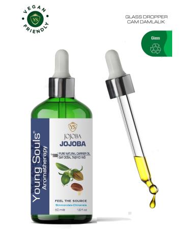 YOUNG SOULS Aromatherapy Jojoba Carrier Oil (Cold Pressed) Jojoba Herbal Carrier Oil (Cold Pressed) 50 ml - Buy Online on GoSupps.com