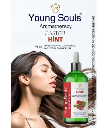 YOUNG SOULS Aromatherapy Castor Carrier Oil ( Cold Pressed ) Indian Herbal Carrier Oil ( Cold Pressed ) 100 ml - Buy Online on GoSupps.com