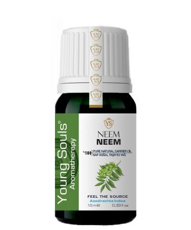 YOUNG SOULS Aromatherapy Neem Carrier Oil (Cold Pressed) Herbal Carrier Oil (Cold Pressed) 10 ml - Buy Online on GoSupps.com
