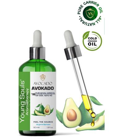 YOUNG SOULS Avocado Carrier Oil (Cold Press) Avocado Vegetable Carrier Oil (Cold Press) 50 ml