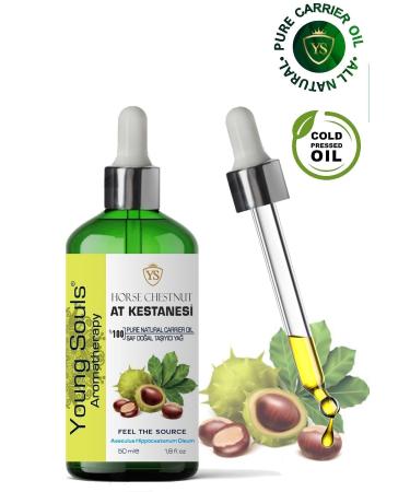 YOUNG SOULS Horse Chestnut Carrier Oil ( Cold Pressed ) Horse Chestnut Herbal Carrier Oil ( Cold Pressed ) 50 ml