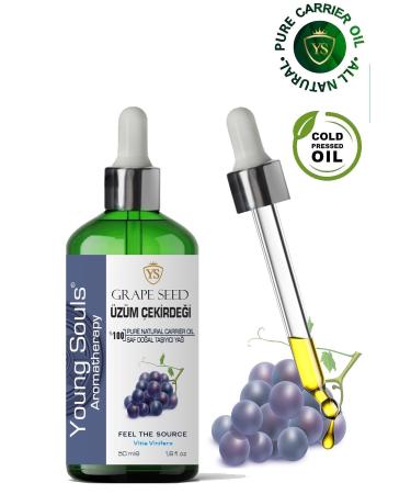YOUNG SOULS Grape Seed Carrier Oil ( Cold Pressed ) Grape Seed Herbal Carrier Oil ( Cold Pressed ) 50 ml