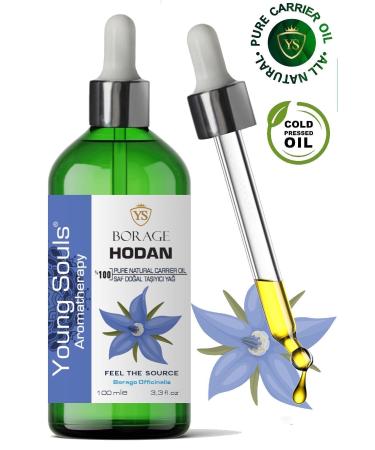 YOUNG SOULS Aromatherapy Borage Carrier Oil (Cold Pressed) Borage Herbal Carrier Oil (Cold Pressed) 100 ml