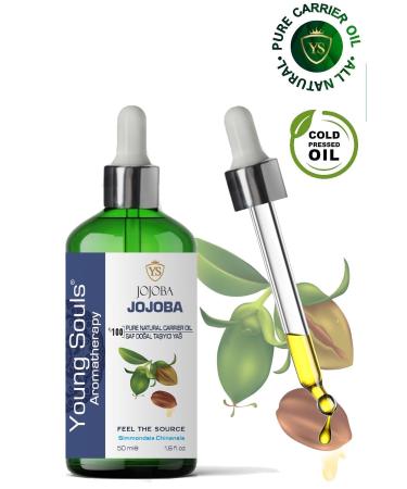 YOUNG SOULS Aromatherapy Jojoba Carrier Oil (Cold Pressed) Jojoba Herbal Carrier Oil (Cold Pressed) 50 ml