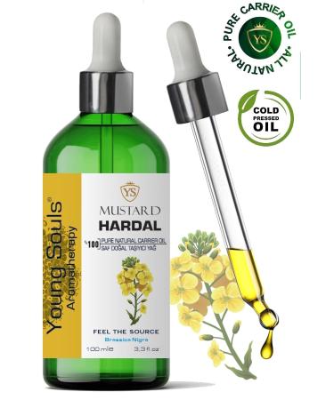 YOUNG SOULS Mustard Carrier Oil ( Cold Pressed ) Mustard Herbal Carrier Oil ( Cold Pressed ) 100 ml