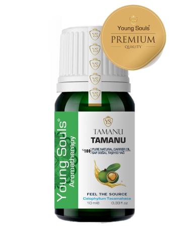 YOUNG SOULS Aromatherapy Tamanu Carrier Oil (Cold Pressed) Herbal Carrier Oil (Cold Pressed) 10 ml - Buy Online on GoSupps.com