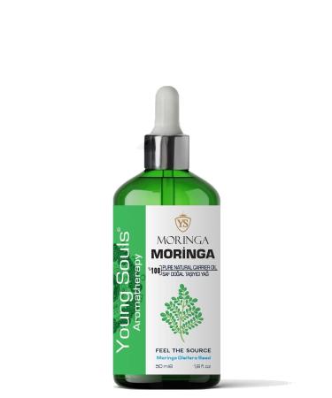 YOUNG SOULS Aromatherapy Moringa Carrier Oil ( Cold Pressed ) Carrier Oil ( Cold Pressed ) 50 ml - Buy Online on GoSupps.com