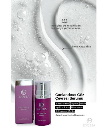 EDOSSA COSMETIC Eye Contour Serum Under Eye Dark Circles Bags Puffiness and Anti-Aging Under Eye Serum - Buy Online on GoSupps.com