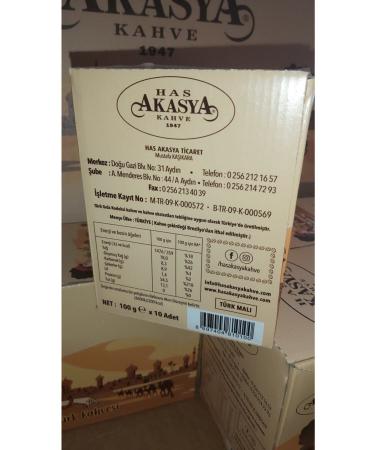 HAS AKASYA Turkish Coffee 100 Gr (Pack of 10) - Buy Online on GoSupps.com