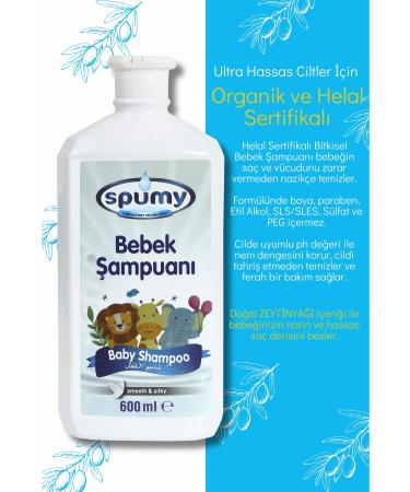 Spumy Organic Certified 5+1 Sensitive Hair and Body Baby Shampoo Economic Package - 600 ml x 6 - Buy Online on GoSupps.com