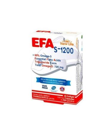 New Life Efa S 1200 Mg 45 Capsules