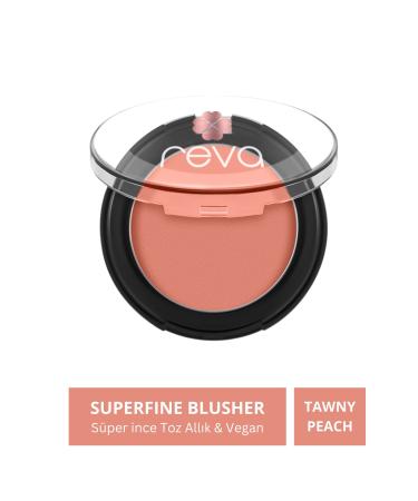 REVA Superfine Blusher Tawny Peach - Superfine Powder Blush 7.5 gr - No: 704 - Vegan & Clean Content
