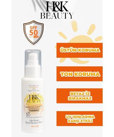 H&K Beauty Sun Cream Anti-Spot High Protection SPF50 Factor 100 Ml Sun Cream